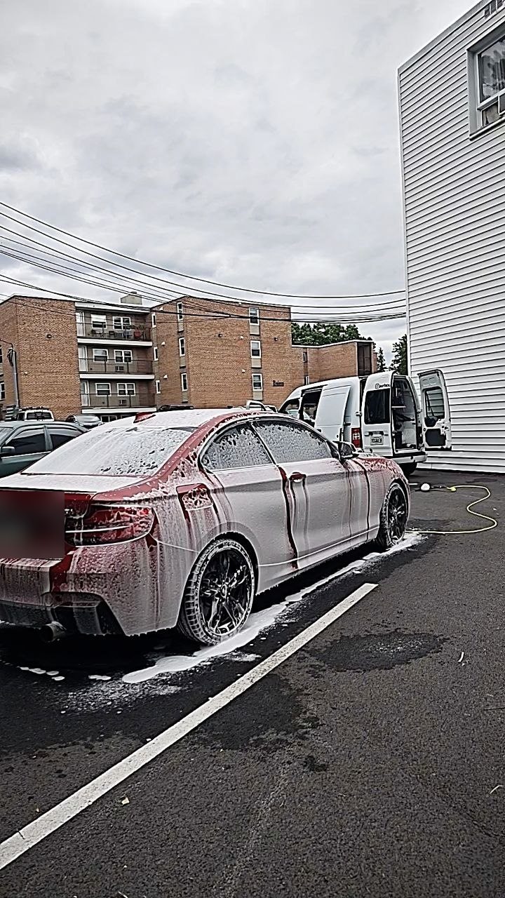 Foam pre-wash on a BMW M240i