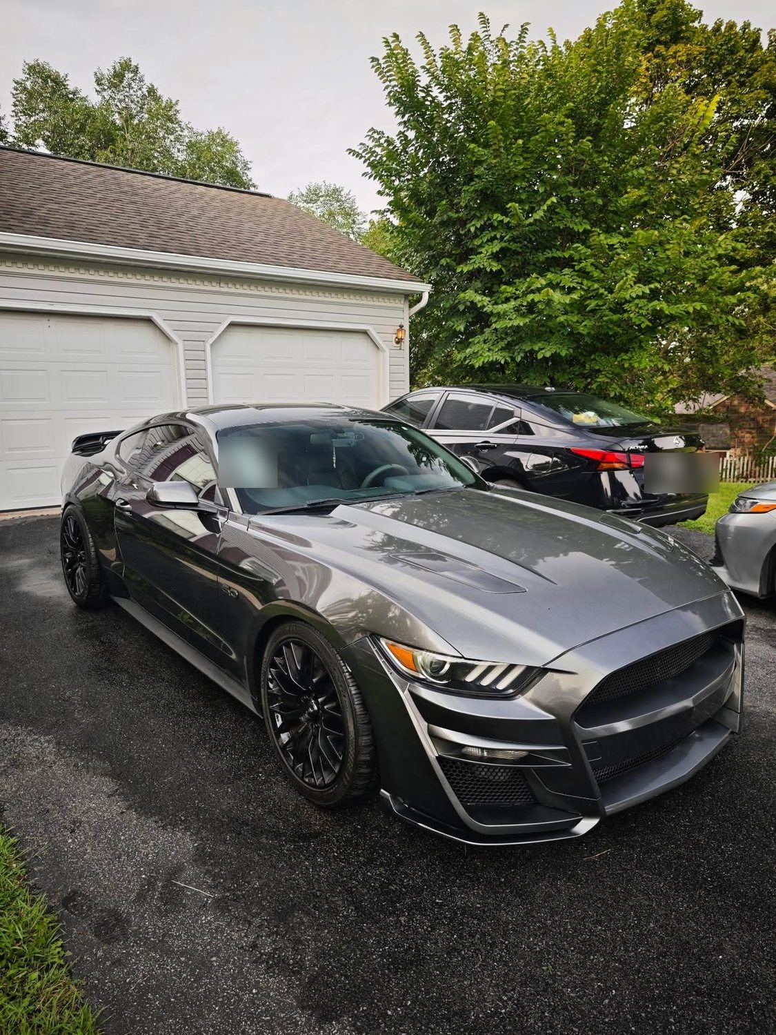 Grey Ford Mustang GT after a 2-step paint correction